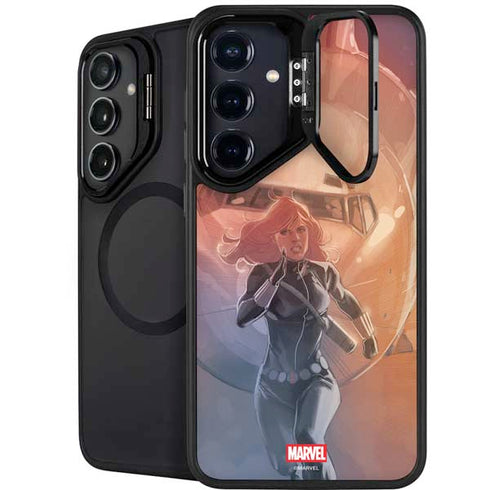 Marvel Black Widow Running Galaxy S25 Kickstand Case